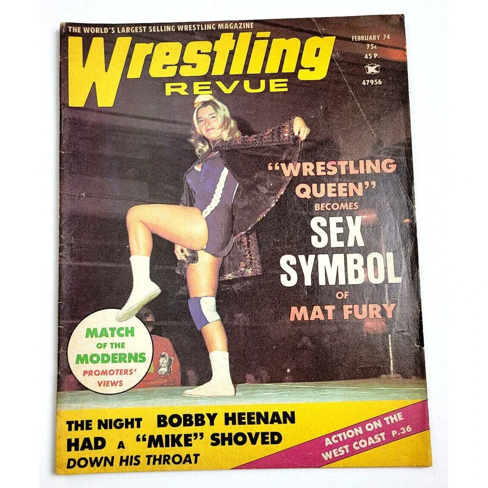 WRESTLING REVUE - FEB 1974 - BOBBY HEENAN /‎ JACK BRISCO / GINO BRITTO
